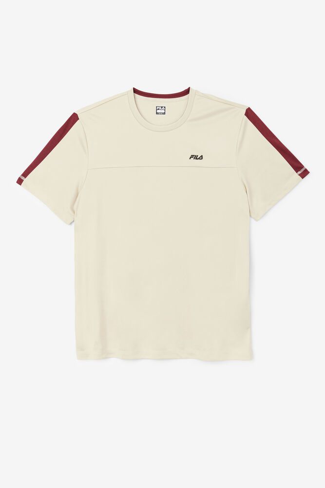 Fila T-Shirt Mens Beige - Delfino Crew - Philippines 7135649-PV